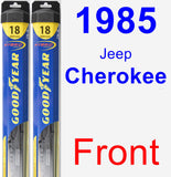 Front Wiper Blade Pack for 1985 Jeep Cherokee - Hybrid