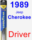 Driver Wiper Blade for 1989 Jeep Cherokee - Hybrid