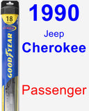 Passenger Wiper Blade for 1990 Jeep Cherokee - Hybrid