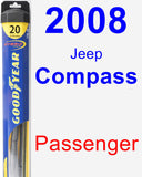 Passenger Wiper Blade for 2008 Jeep Compass - Hybrid