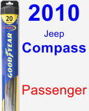 Passenger Wiper Blade for 2010 Jeep Compass - Hybrid