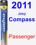 Passenger Wiper Blade for 2011 Jeep Compass - Hybrid