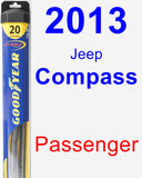 Passenger Wiper Blade for 2013 Jeep Compass - Hybrid