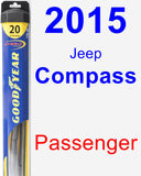 Passenger Wiper Blade for 2015 Jeep Compass - Hybrid