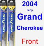 Front Wiper Blade Pack for 2004 Jeep Grand Cherokee - Hybrid