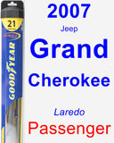 Passenger Wiper Blade for 2007 Jeep Grand Cherokee - Hybrid