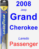 Passenger Wiper Blade for 2008 Jeep Grand Cherokee - Hybrid