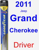 Driver Wiper Blade for 2011 Jeep Grand Cherokee - Hybrid