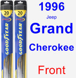 Front Wiper Blade Pack for 1996 Jeep Grand Cherokee - Hybrid