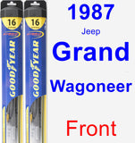 Front Wiper Blade Pack for 1987 Jeep Grand Wagoneer - Hybrid