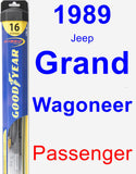 Passenger Wiper Blade for 1989 Jeep Grand Wagoneer - Hybrid