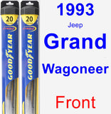 Front Wiper Blade Pack for 1993 Jeep Grand Wagoneer - Hybrid