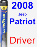 Driver Wiper Blade for 2008 Jeep Patriot - Hybrid