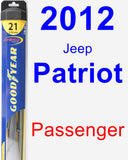 Passenger Wiper Blade for 2012 Jeep Patriot - Hybrid