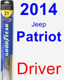 Driver Wiper Blade for 2014 Jeep Patriot - Hybrid