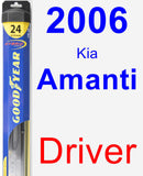 Driver Wiper Blade for 2006 Kia Amanti - Hybrid