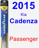 Passenger Wiper Blade for 2015 Kia Cadenza - Hybrid