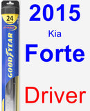 Driver Wiper Blade for 2015 Kia Forte - Hybrid