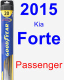 Passenger Wiper Blade for 2015 Kia Forte - Hybrid