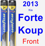 Front Wiper Blade Pack for 2013 Kia Forte Koup - Hybrid