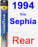 Rear Wiper Blade for 1994 Kia Sephia - Hybrid