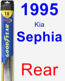 Rear Wiper Blade for 1995 Kia Sephia - Hybrid