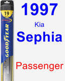 Passenger Wiper Blade for 1997 Kia Sephia - Hybrid