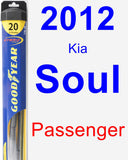 Passenger Wiper Blade for 2012 Kia Soul - Hybrid