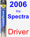 Driver Wiper Blade for 2006 Kia Spectra - Hybrid