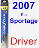 Driver Wiper Blade for 2007 Kia Sportage - Hybrid