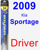 Driver Wiper Blade for 2009 Kia Sportage - Hybrid