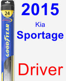 Driver Wiper Blade for 2015 Kia Sportage - Hybrid