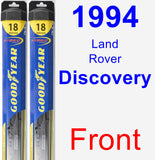 Front Wiper Blade Pack for 1994 Land Rover Discovery - Hybrid