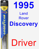 Driver Wiper Blade for 1995 Land Rover Discovery - Hybrid