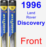 Front Wiper Blade Pack for 1996 Land Rover Discovery - Hybrid