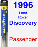 Passenger Wiper Blade for 1996 Land Rover Discovery - Hybrid