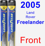 Front Wiper Blade Pack for 2005 Land Rover Freelander - Hybrid