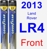 Front Wiper Blade Pack for 2013 Land Rover LR4 - Hybrid