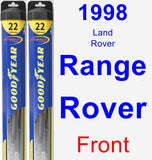 Front Wiper Blade Pack for 1998 Land Rover Range Rover - Hybrid