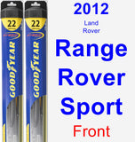 Front Wiper Blade Pack for 2012 Land Rover Range Rover Sport - Hybrid