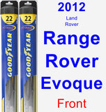 Front Wiper Blade Pack for 2012 Land Rover Range Rover Evoque - Hybrid