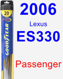 Passenger Wiper Blade for 2006 Lexus ES330 - Hybrid