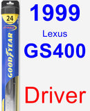 Driver Wiper Blade for 1999 Lexus GS400 - Hybrid