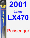 Passenger Wiper Blade for 2001 Lexus LX470 - Hybrid