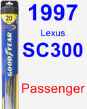 Passenger Wiper Blade for 1997 Lexus SC300 - Hybrid