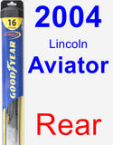 Rear Wiper Blade for 2004 Lincoln Aviator - Hybrid