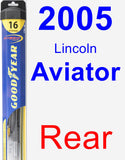 Rear Wiper Blade for 2005 Lincoln Aviator - Hybrid