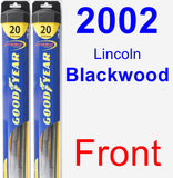 Front Wiper Blade Pack for 2002 Lincoln Blackwood - Hybrid