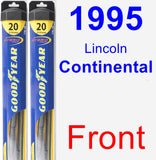 Front Wiper Blade Pack for 1995 Lincoln Continental - Hybrid