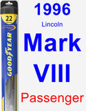 Passenger Wiper Blade for 1996 Lincoln Mark VIII - Hybrid